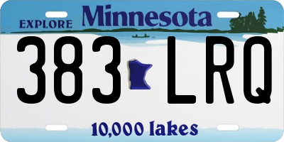 MN license plate 383LRQ