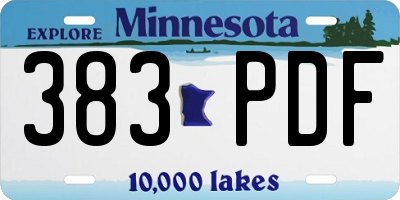 MN license plate 383PDF