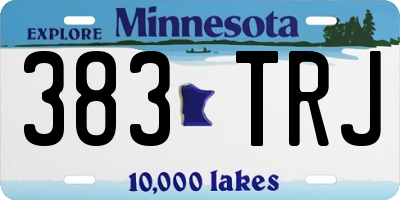 MN license plate 383TRJ