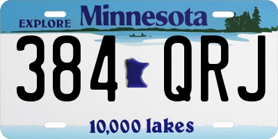 MN license plate 384QRJ