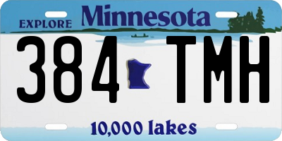 MN license plate 384TMH