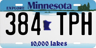 MN license plate 384TPH
