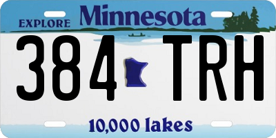 MN license plate 384TRH