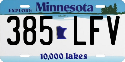 MN license plate 385LFV