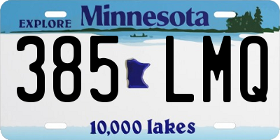 MN license plate 385LMQ