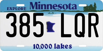 MN license plate 385LQR