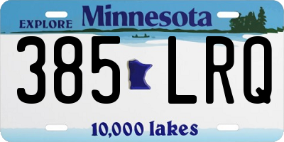 MN license plate 385LRQ