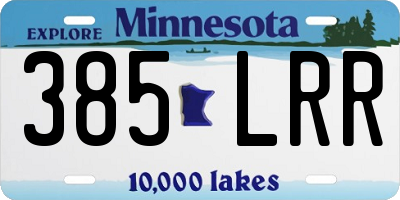 MN license plate 385LRR