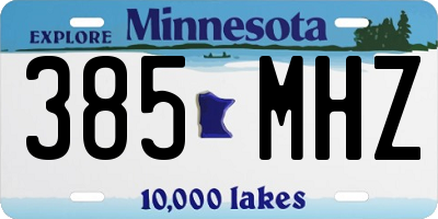 MN license plate 385MHZ