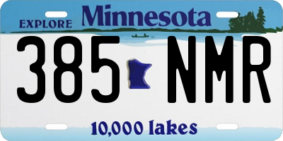 MN license plate 385NMR