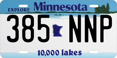 MN license plate 385NNP