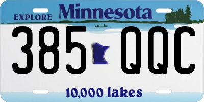 MN license plate 385QQC