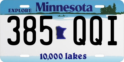 MN license plate 385QQI