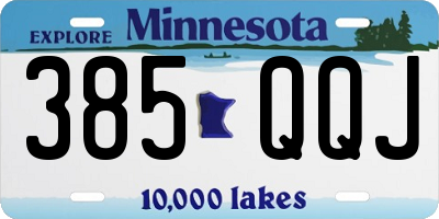 MN license plate 385QQJ