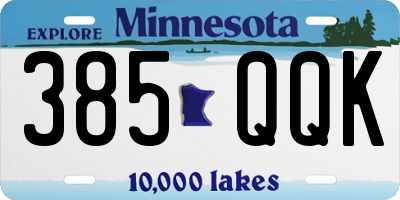 MN license plate 385QQK