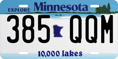 MN license plate 385QQM