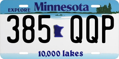 MN license plate 385QQP