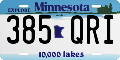MN license plate 385QRI