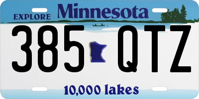 MN license plate 385QTZ