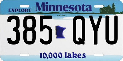MN license plate 385QYU