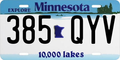 MN license plate 385QYV