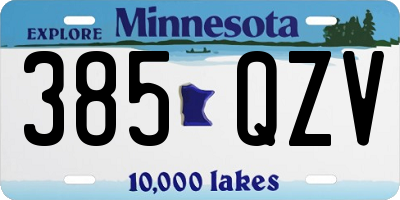 MN license plate 385QZV