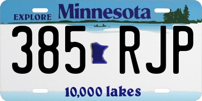 MN license plate 385RJP