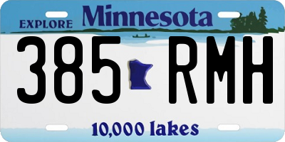 MN license plate 385RMH