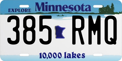 MN license plate 385RMQ