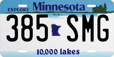 MN license plate 385SMG