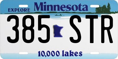 MN license plate 385STR