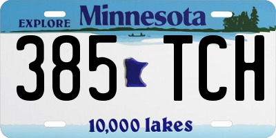 MN license plate 385TCH
