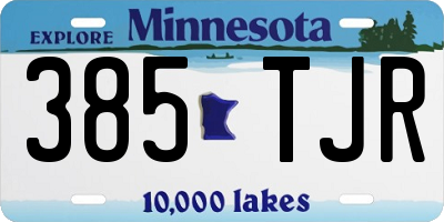 MN license plate 385TJR
