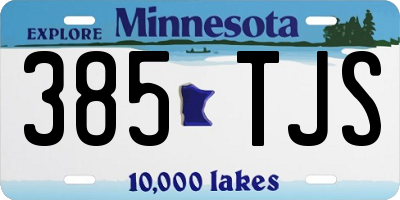 MN license plate 385TJS