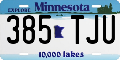 MN license plate 385TJU