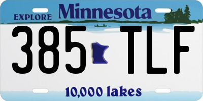 MN license plate 385TLF