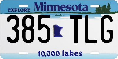MN license plate 385TLG