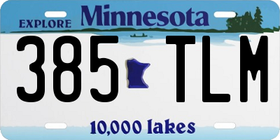 MN license plate 385TLM