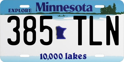 MN license plate 385TLN