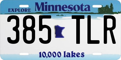 MN license plate 385TLR