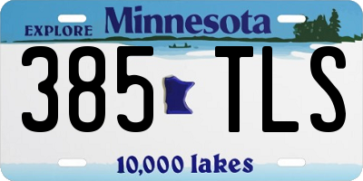 MN license plate 385TLS