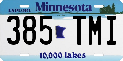 MN license plate 385TMI