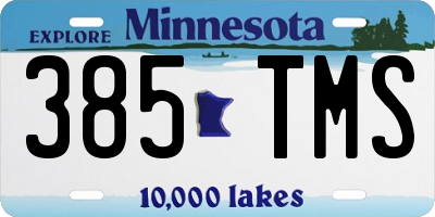 MN license plate 385TMS