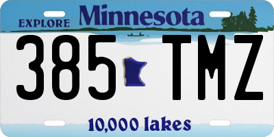 MN license plate 385TMZ
