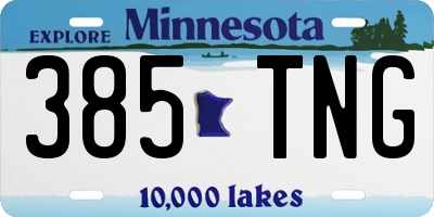 MN license plate 385TNG
