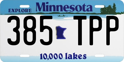 MN license plate 385TPP
