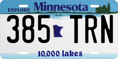 MN license plate 385TRN