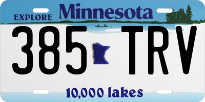 MN license plate 385TRV