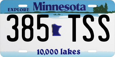 MN license plate 385TSS