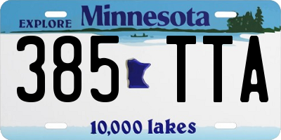 MN license plate 385TTA